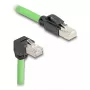 Netzwerkkabel DeLOCK 80897 RJ-45 Cat6a 5 m Schwarz Grün