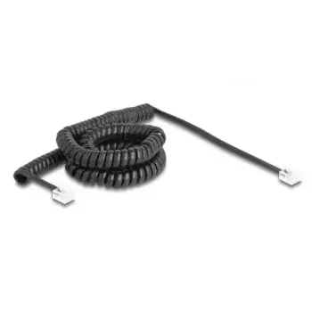 DeLOCK Telefonkabel 90226 5 m Schwarz RJ-11 auf RJ-11