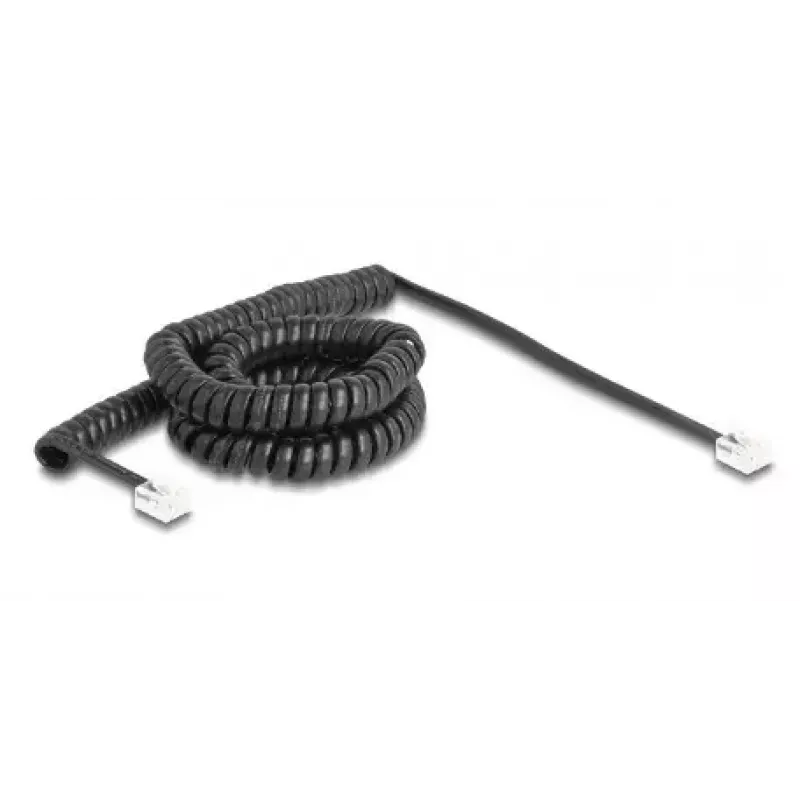 DeLOCK Telefonkabel 90226 5 m Schwarz RJ-11 auf RJ-11