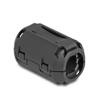 Ferritkernklemme DELOCK 80948, schwarz, Nickel/Kunststoff/Zink, 36 × 23,5 × 22,2 mm, 2er-Pack