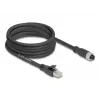 Netzwerkkabel DeLOCK 80594 M12 auf RJ-45 Cat5e 5m Schwarz
