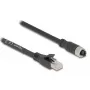 Netzwerkkabel DeLOCK 80594 M12 auf RJ-45 Cat5e 5m Schwarz