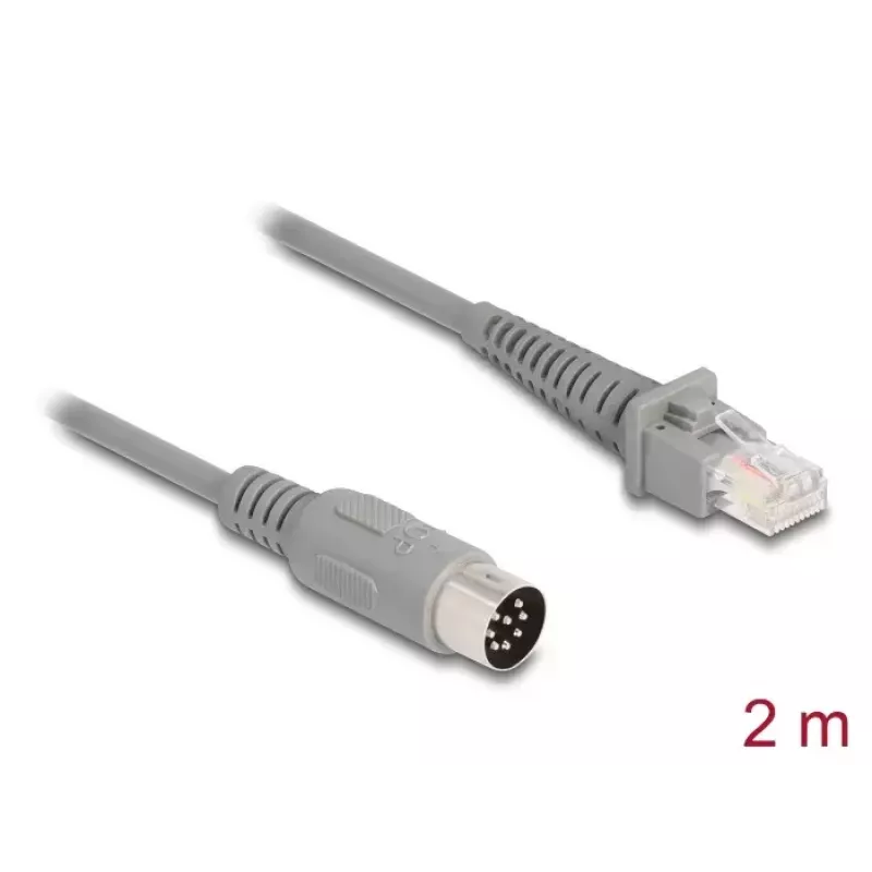 Netzwerkkabel DeLOCK 90167 RJ-50 8-polige Anschlussklemme 2 m Grau