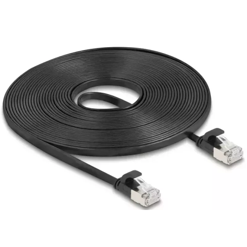 Netzwerkkabel DeLOCK 81168 RJ-45 Cat6a 7,5 m Schwarz
