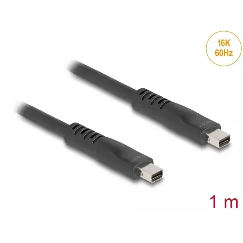 DeLOCK 81176 DisplayPort-Kabel 1 m Mini DisplayPort Schwarz
