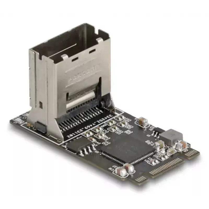 DELOCK interne M.2 auf Mini-SAS Adapterkarte 64260, M.2-Host, Mini-SAS-Ausgang, JMicron JMB585, schwarz, LED