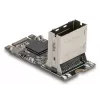 DELOCK interne M.2 auf Mini-SAS Adapterkarte 64260, M.2-Host, Mini-SAS-Ausgang, JMicron JMB585, schwarz, LED