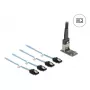 DELOCK interne M.2 auf Mini-SAS Adapterkarte 64260, M.2-Host, Mini-SAS-Ausgang, JMicron JMB585, schwarz, LED