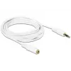 Audio-Kabel 3,5 mm M-F DeLOCK 83769 3 m Weiß