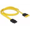 SATA-Kabel DeLOCK 0,7 m 2x SATA III SATA 7-Pin Schwarz Gelb