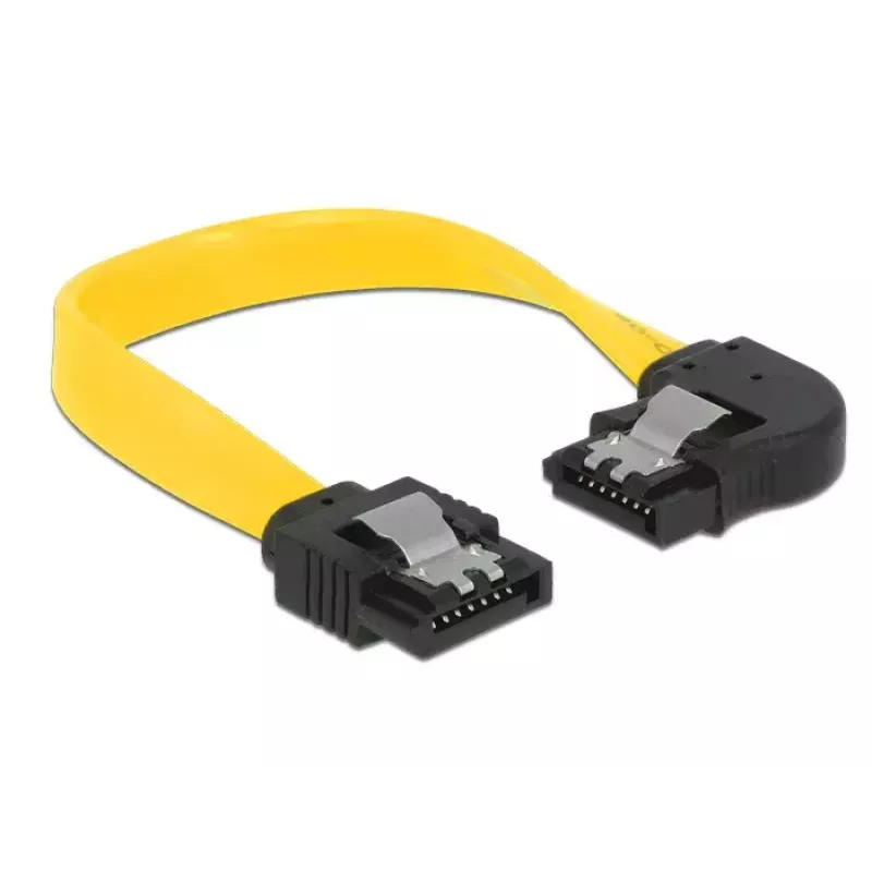 SATA-Kabel DeLOCK 83957 0,1 m 7-polig Schwarz Gelb