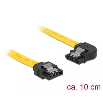 SATA-Kabel DeLOCK 83957 0,1 m 7-polig Schwarz Gelb