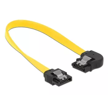 SATA-Kabel DeLOCK 83958 0,2m SATA 7-Pin Schwarz Gelb