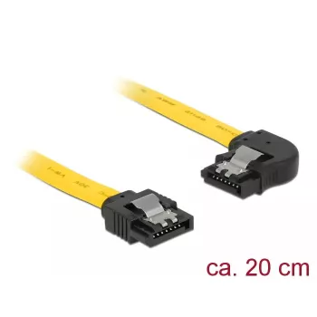 SATA-Kabel DeLOCK 83958 0,2m SATA 7-Pin Schwarz Gelb