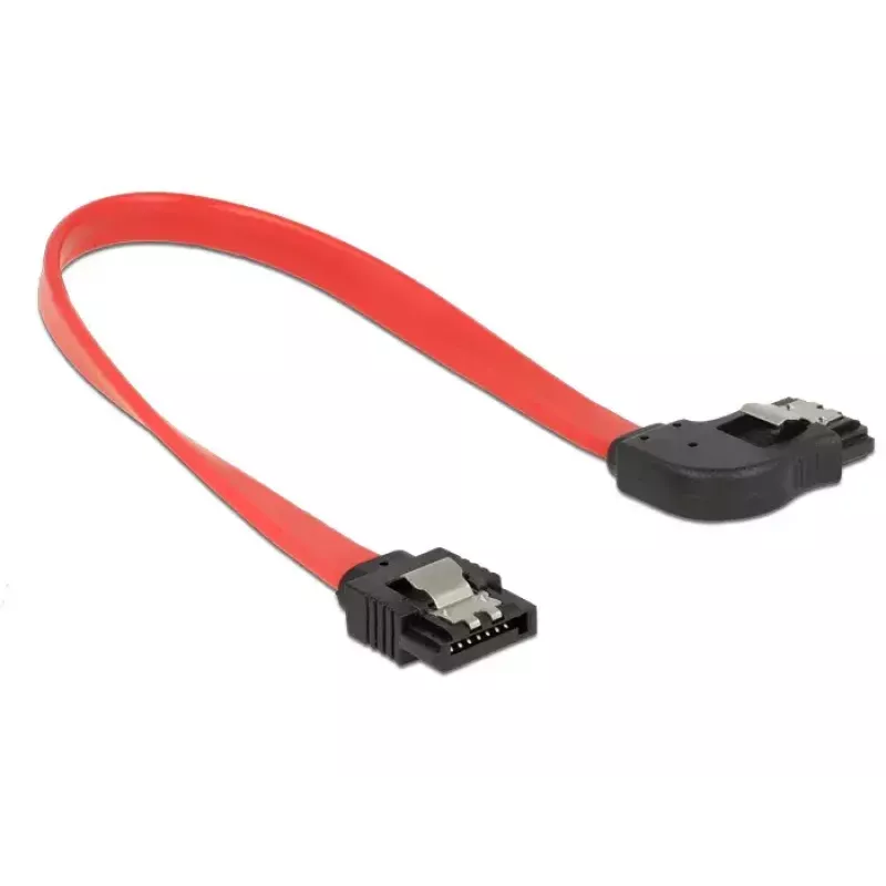 SATA-Kabel DeLOCK 83967 0,2 m SATA 7-Pin Schwarz Rot