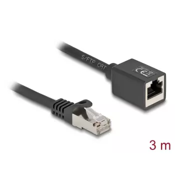 Netzwerkkabel DeLOCK 90317 RJ-45 Cat6a 3 m Schwarz