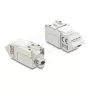 Keystone-Modul DELOCK 90937 – RJ-45 Cat.6A geschirmt abgewinkelt 90°, flache Bauweise, weiß