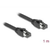 DeLOCK RJ45 Netzwerkkabel Cat.8.1 S/FTP 1 m bis zu 40 Gbit/s schwarz