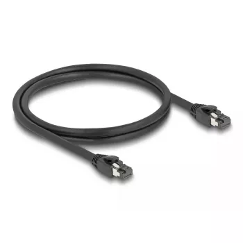 DeLOCK RJ45 Netzwerkkabel Cat.8.1 S/FTP 1 m bis zu 40 Gbit/s schwarz