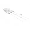 DeLOCK Easy 45 Modul USB 2.0 3-in-1 Einziehbares Kabel 0,5 m