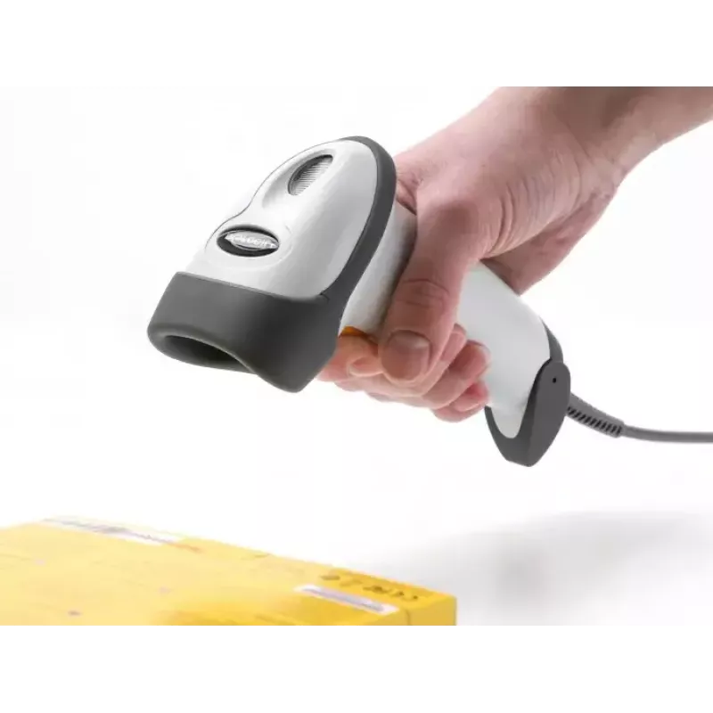 DeLOCK USB Barcode Scanner 1D Laser Hellgrau Handheld Kabelgebunden RJ-50