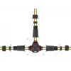 Elektrischer Kabelverbinder DELOCK 86917 gerader Steckverbinder 85–260 V, schwarz, 1 Stück