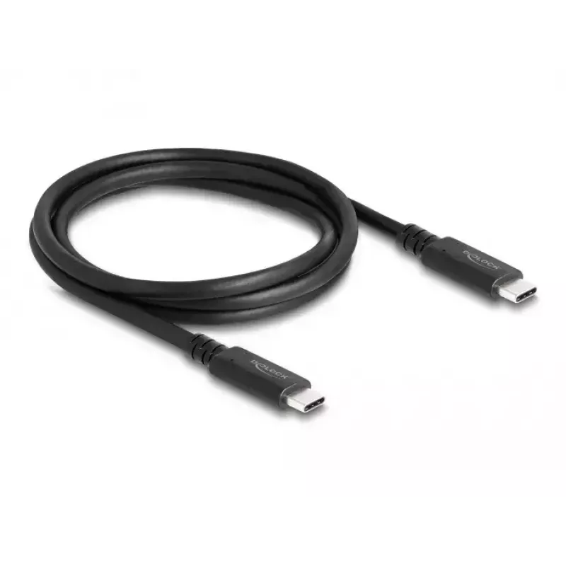 DeLOCK USB4 40 Gbit/s Koaxialkabel 1,2 m USB PD 3.1 240 W