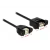 USB-Kabel DeLOCK 1m USB 2.0-A/USB 2.0-B Schwarz