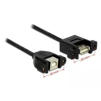 USB-Kabel DeLOCK 1m USB 2.0-A/USB 2.0-B Schwarz