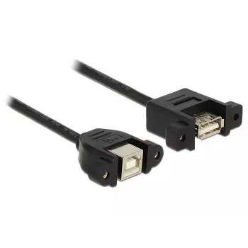USB-Kabel DeLOCK 1m USB 2.0-A/USB 2.0-B Schwarz