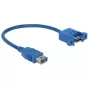USB-Kabel DeLOCK 0,25 m 2x USB 3.0-A