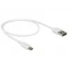 USB-Kabel DeLOCK 84806 USB 2.0 0,5 m USB A Micro-USB B Weiß
