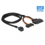 Kabel DeLOCK 0,75 m SFF-8643/U.2 SFF-8639+SATA