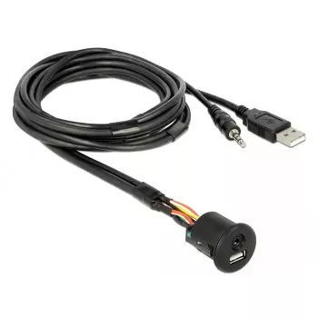 USB-Kabel DeLOCK 85718 1,5 m USB A Schwarz