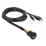 USB-Kabel DeLOCK 85718 1,5 m USB A Schwarz
