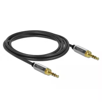 Audiokabel 3,5 mm DeLOCK 85786 2 m Schwarz Grau