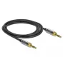 Audiokabel 3,5 mm DeLOCK 85786 2 m Schwarz Grau