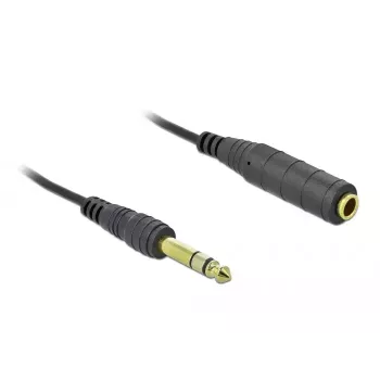 Audiokabel DeLOCK 85938 2m 6,35mm Schwarz