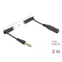 Audiokabel DeLOCK 85938 2m 6,35mm Schwarz