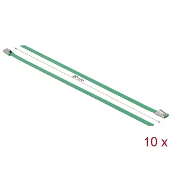 Kabelbinder DeLOCK 18801 Edelstahl Grün 200 mm 10 Stück