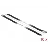 Kabelbinder DeLOCK 18815 Stahl Schwarz 400 mm 10 Stück
