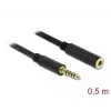 Audiokabel DeLOCK 85795 0,5 m 4,4 mm Schwarz