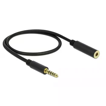 Audiokabel DeLOCK 85795 0,5 m 4,4 mm Schwarz