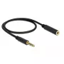 Audiokabel DeLOCK 85795 0,5 m 4,4 mm Schwarz