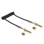 Audiokabel DELOCK 85836 — 1 m, 3,5 mm Stecker auf Stecker, vergoldete Kontakte, AWG 28, schwarz