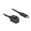 Keystone-Modul DeLOCK 86398 Flach Schwarz USB C