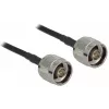 Koaxialkabel LMR195 DeLOCK 90424 10 m Schwarz Grau