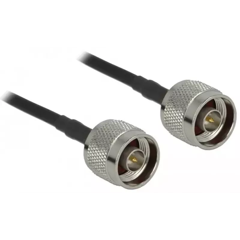 Koaxialkabel LMR195 DeLOCK 90424 10 m Schwarz Grau
