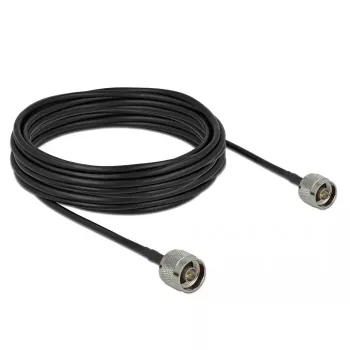Koaxialkabel LMR195 DeLOCK 90424 10 m Schwarz Grau