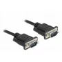Serielles Kabel DeLOCK 86576 Schwarz 5 m RS-232 Sub-D9
